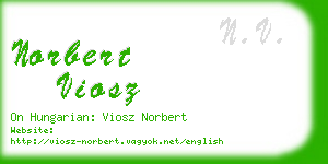 norbert viosz business card